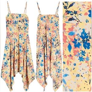 Kids yellow floral dress 14